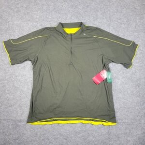 Sugoi Hans Green Yellow Cycling Jersey Men's Athletic Shirt Size 2XL
